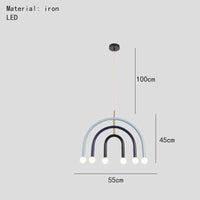 Magnifique lampe suspendue arc-en-ciel E14 - Collection Rainbow Glow | Marco Lucetti A-1 / 5000K
