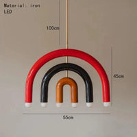Magnifique lampe suspendue arc-en-ciel E14 - Collection Rainbow Glow | Marco Lucetti A-4 / 5000K