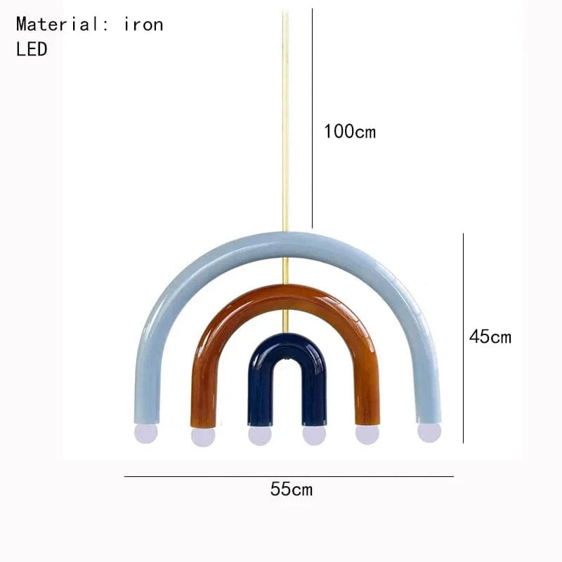 Magnifique lampe suspendue arc-en-ciel E14 - Collection Rainbow Glow | Marco Lucetti A-5 / 5000K