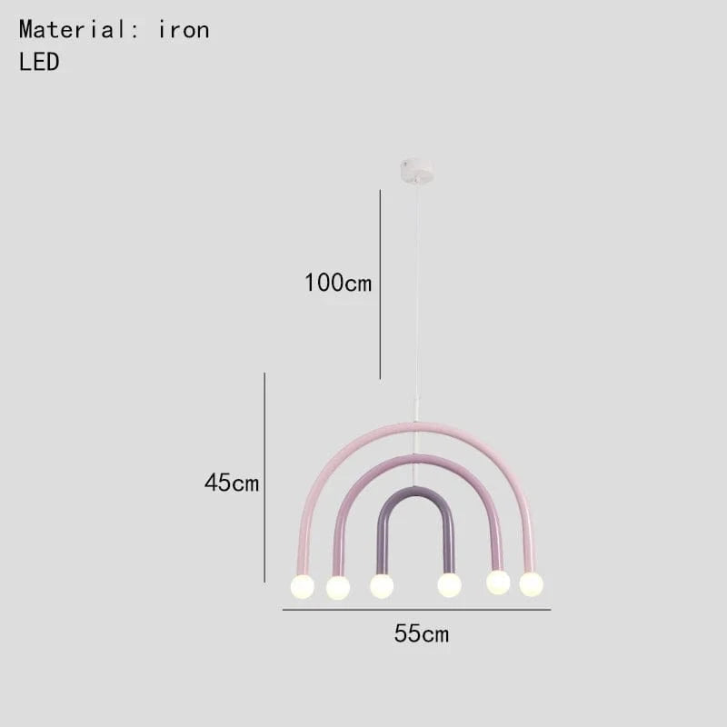 Magnifique lampe suspendue arc-en-ciel E14 - Collection Rainbow Glow | Marco Lucetti A-6 / 5000K