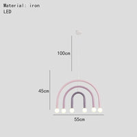 Magnifique lampe suspendue arc-en-ciel E14 - Collection Rainbow Glow | Marco Lucetti A-6 / 5000K