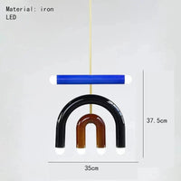 Magnifique lampe suspendue arc-en-ciel E14 - Collection Rainbow Glow | Marco Lucetti C-1 / 5000K