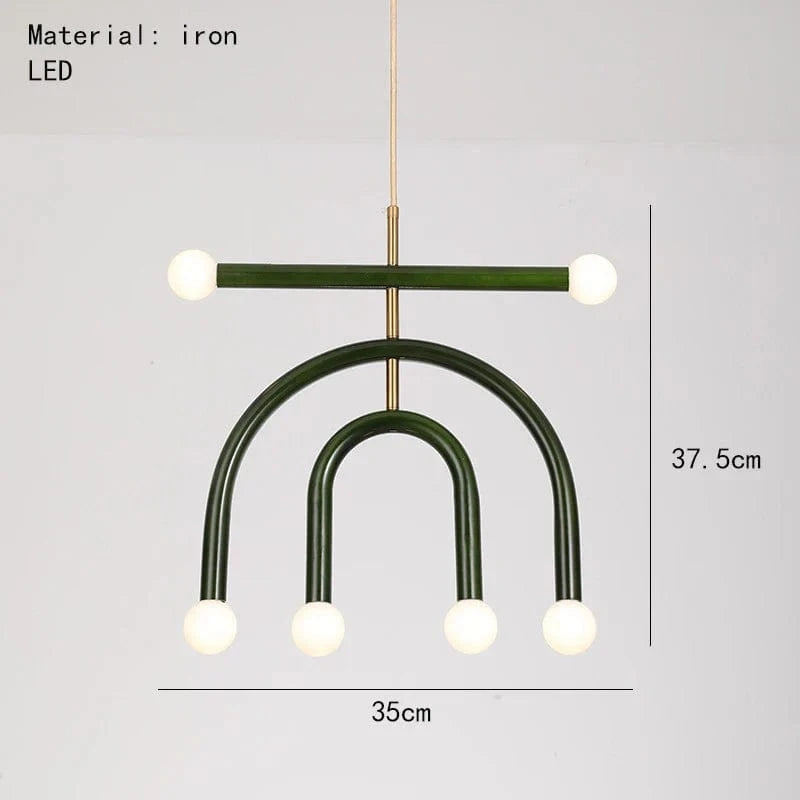 Magnifique lampe suspendue arc-en-ciel E14 - Collection Rainbow Glow | Marco Lucetti C-2 / 5000K