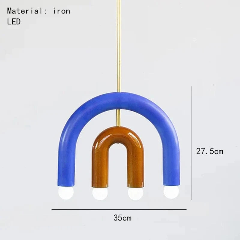 Magnifique lampe suspendue arc-en-ciel E14 - Collection Rainbow Glow | Marco Lucetti E-2 / 5000K