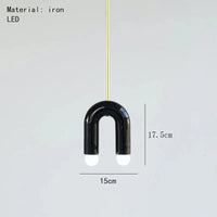 Magnifique lampe suspendue arc-en-ciel E14 - Collection Rainbow Glow | Marco Lucetti G-1 / 5000K