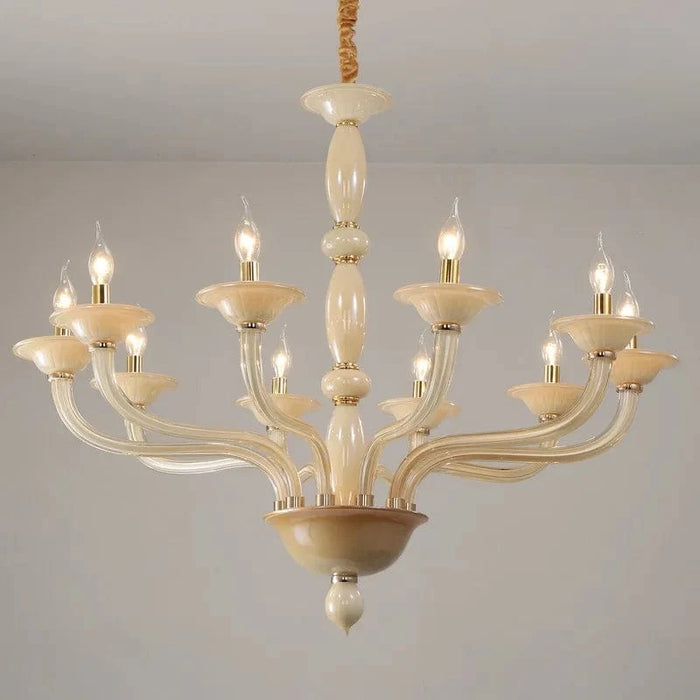 Maison salon moderne et créatif avec salle à manger lampe nordique pour une ambiance Internet Bar. | Marco Lucetti Champagne Or / 8 têtes de diamètre 80 cm