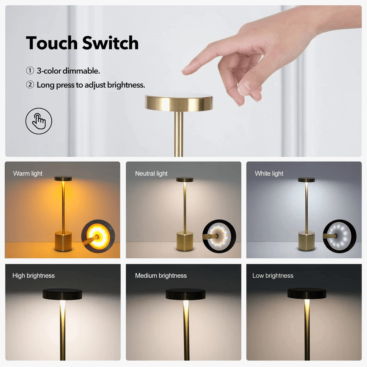 Lampe de table sans fil Meerox™