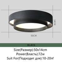 MENVIX - Luminaires d'intérieur LED Modernes à Intensité Variable Ronds et Carrés