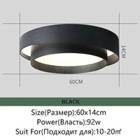 MENVIX - Luminaires d'intérieur LED Modernes à Intensité Variable Ronds et Carrés