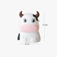 Veilleuse Mignon Vache 7 Couleurs En Silicone Souple - Lampe Enfant Veilleuse À Distance LED