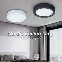 Mini LED Plafonnier Dimmable en Grain de Bois - Éclairage de Surface | Marco Lucetti