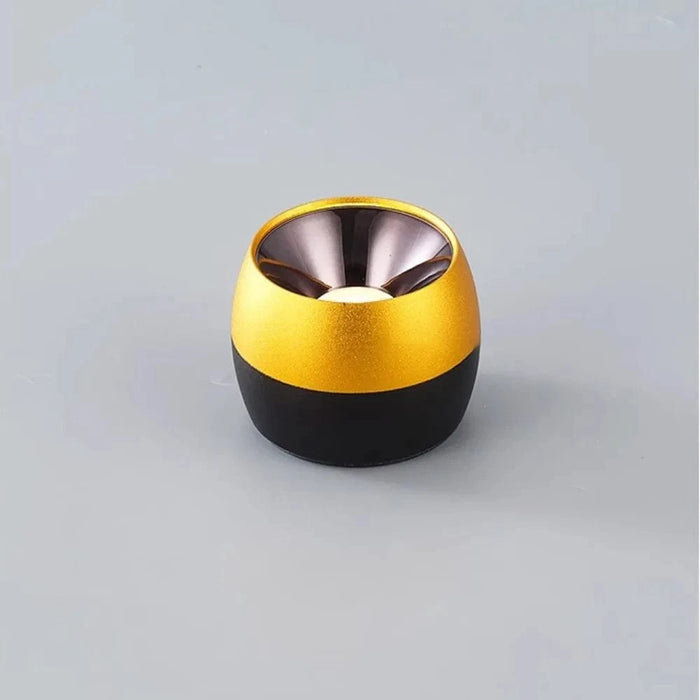 Mini-Spot LED COB Plafonnier pour Décoration Lumineuse d'Allée | Marco Lucetti Noir et or / 4000K / 7W à intensité variable