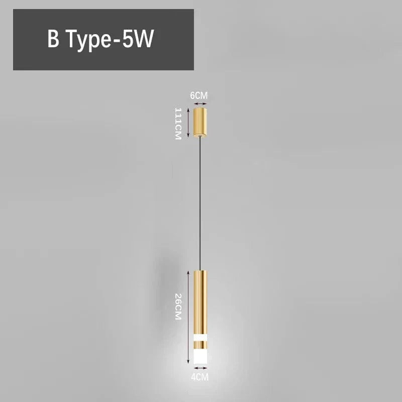Minilampe LED suspendue pour chambre. | Marco Lucetti 1 PIÈCES B / Lumière chaude