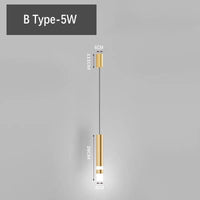 Minilampe LED suspendue pour chambre. | Marco Lucetti 1 PIÈCES B / Lumière chaude