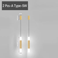 Minilampe LED suspendue pour chambre. | Marco Lucetti 2 pièces UN / Lumière chaude