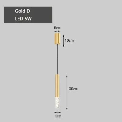 Minilampe LED suspendue pour chambre. | Marco Lucetti Or D / Lumière chaude