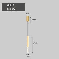 Minilampe LED suspendue pour chambre. | Marco Lucetti Or D / Lumière chaude