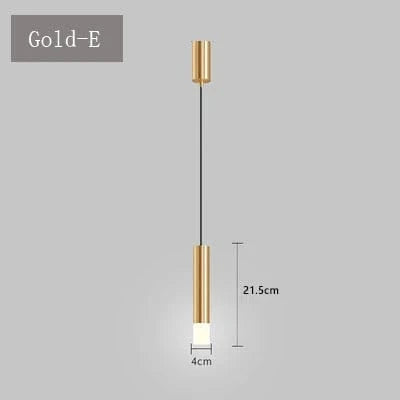 Minilampe LED suspendue pour chambre. | Marco Lucetti Or E / Lumière chaude