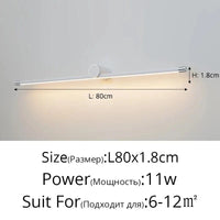 Miroir design avec LED pour maquillage et décoration intérieure | Marco Lucetti Choré 80cm / Blanc chaud (2700-3500K)