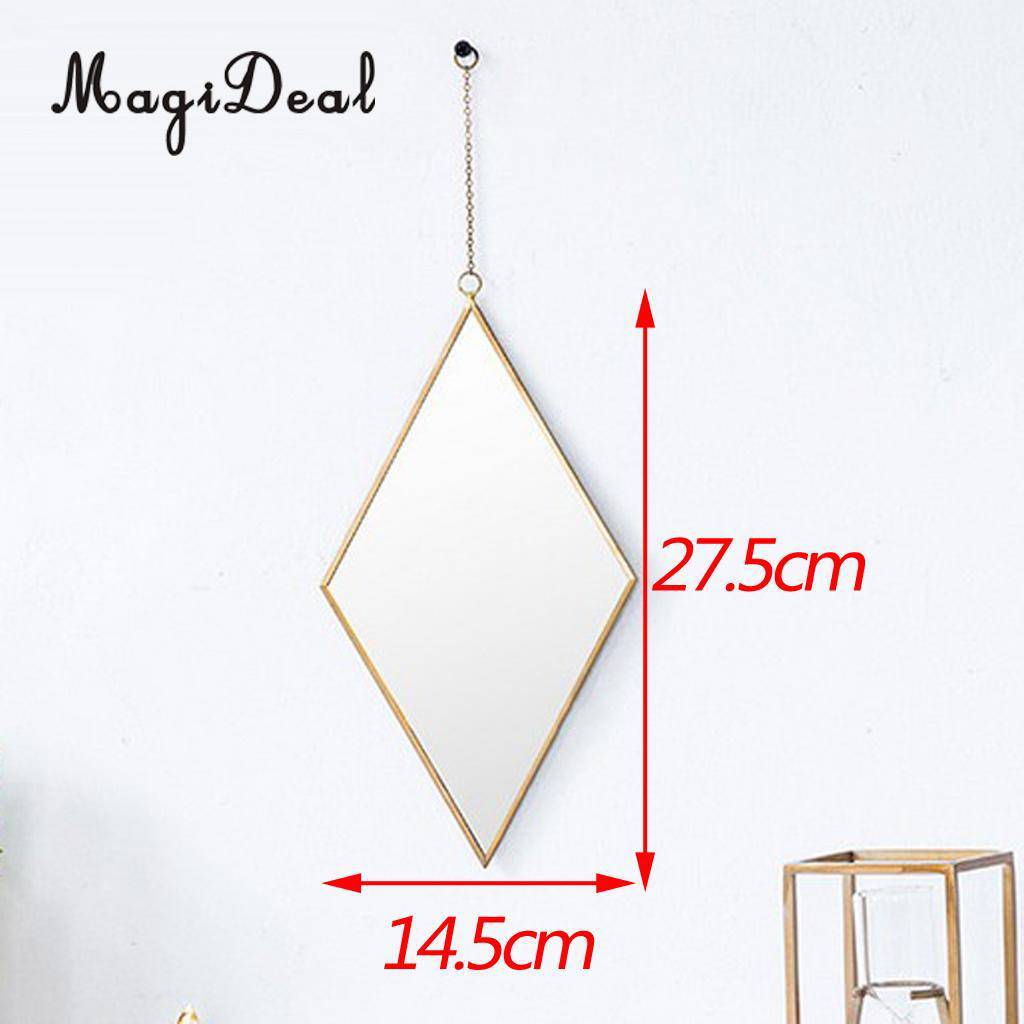 Miroir Losange Doré Suspendu Frame | Marco Lucetti