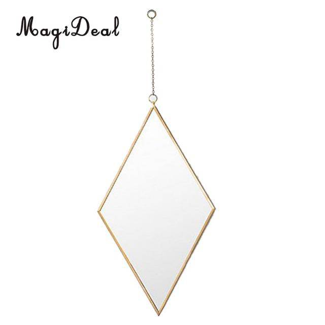 Miroir Losange Doré Suspendu Frame | Marco Lucetti