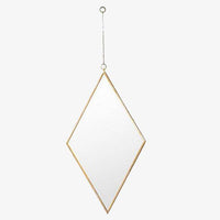 Miroir Losange Doré Suspendu Frame | Marco Lucetti