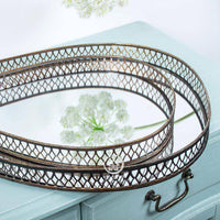 Miroir Mural Arrondi Industriel en Métal Antique | Marco Lucetti