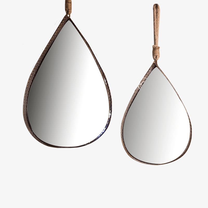 Miroir Mural Arrondi Industriel en Métal Antique | Marco Lucetti