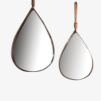 Miroir Mural Arrondi Industriel en Métal Antique | Marco Lucetti