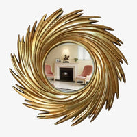 Miroir Soleil Spirale Décoratif Rond - Combinaison