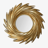 Miroir Soleil Spirale Décoratif Rond - Combinaison