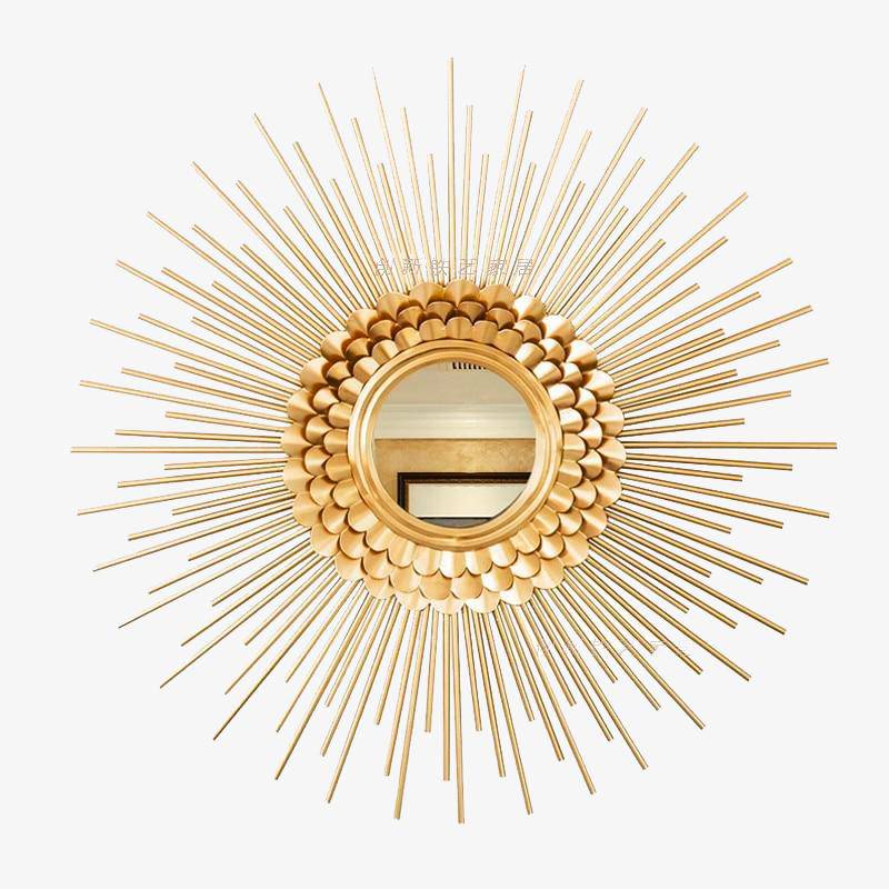 Miroir mural doré Soleil rond Sunglasses | Marco Lucetti