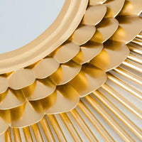 Miroir mural doré Soleil rond Sunglasses | Marco Lucetti