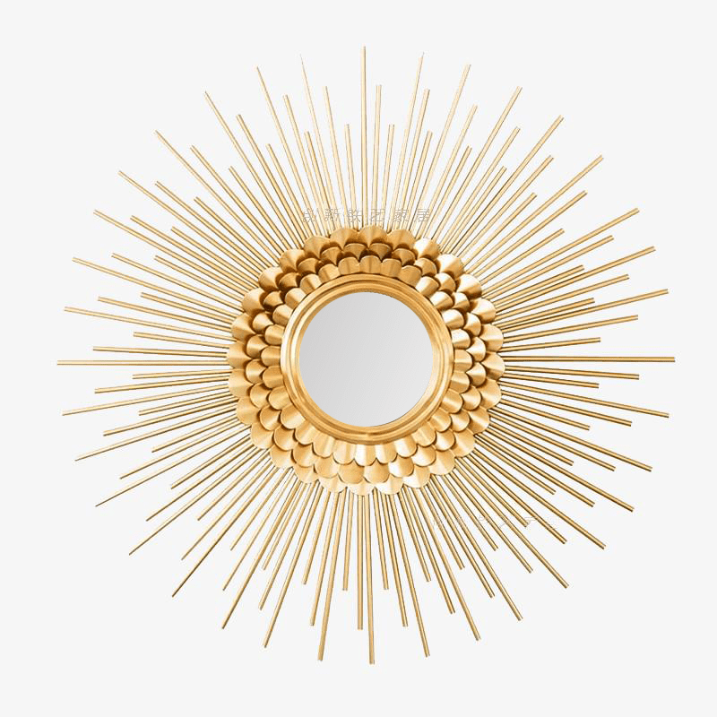 Miroir mural doré Soleil rond Sunglasses | Marco Lucetti