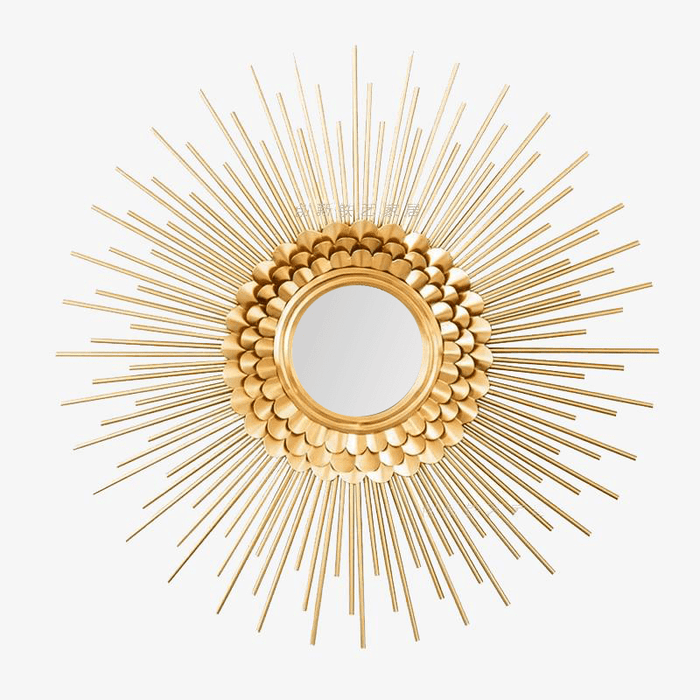 Miroir mural doré Soleil rond Sunglasses | Marco Lucetti