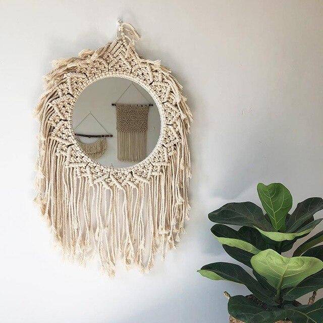 Miroir mural rond en tissu flottant | Marco Lucetti