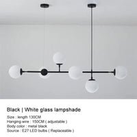 Lustre boule en verre design