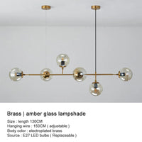 Lustre boule en verre design
