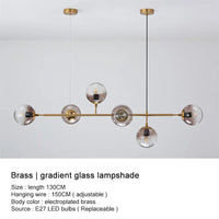 Lustre boule en verre design