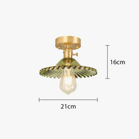 Suspension conique en verre contemporaine Edison.