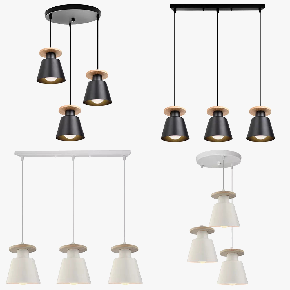 Suspension luminaire LED moderne pour salle à manger et cuisine