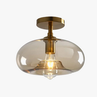 Plafonnier LED en verre de style minimaliste moderne