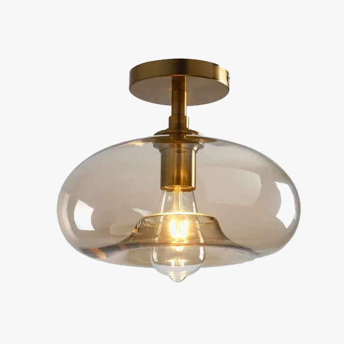 Plafonnier LED en verre de style minimaliste moderne