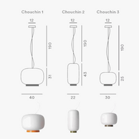Suspension LED en verre au design scandinave contemporain