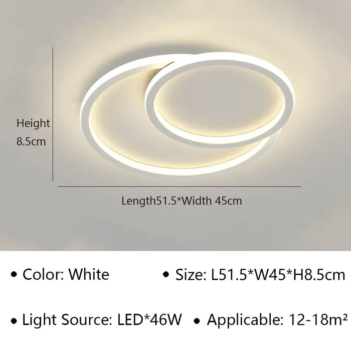 Plafonnier LED minimaliste au design contemporain