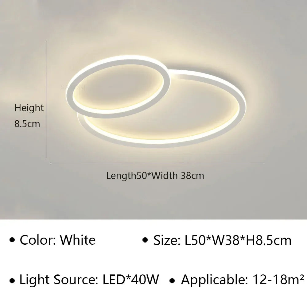 Plafonnier LED minimaliste au design contemporain
