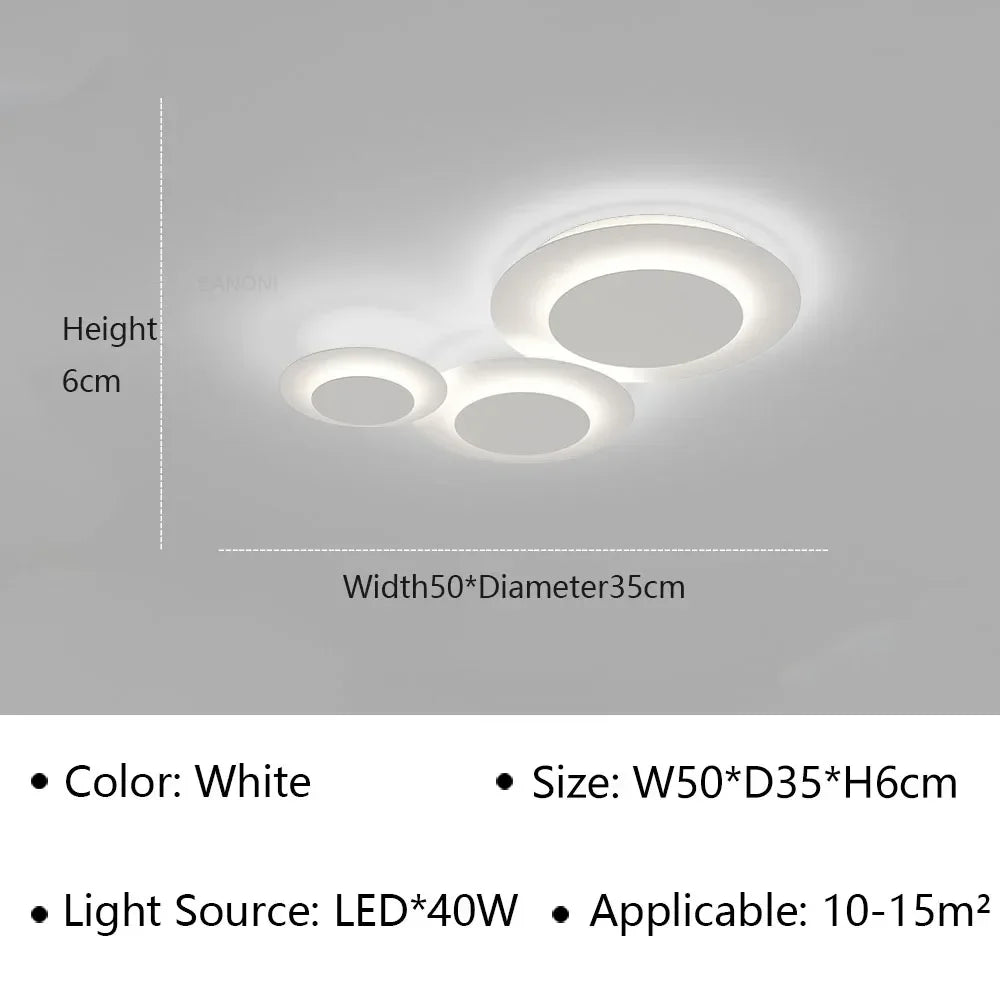 Plafonnier LED minimaliste au design contemporain