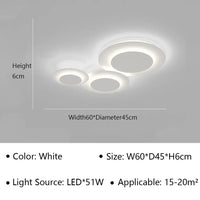 Plafonnier LED minimaliste au design contemporain