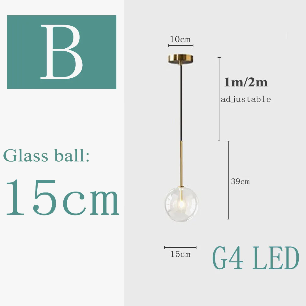 Suspension LED Nordic Design Futuriste