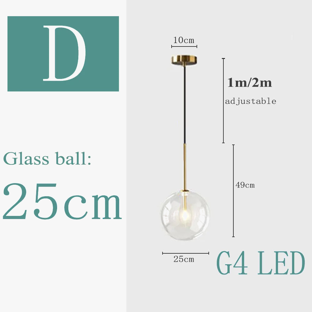 Suspension LED Nordic Design Futuriste